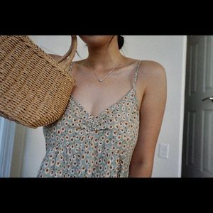 Urban outfitters floral dress summer back design